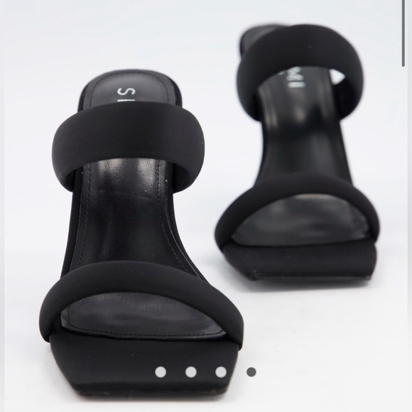 Simmi London Wide Fit Skye Padded Mules Size 6 - Picture 3 of 10